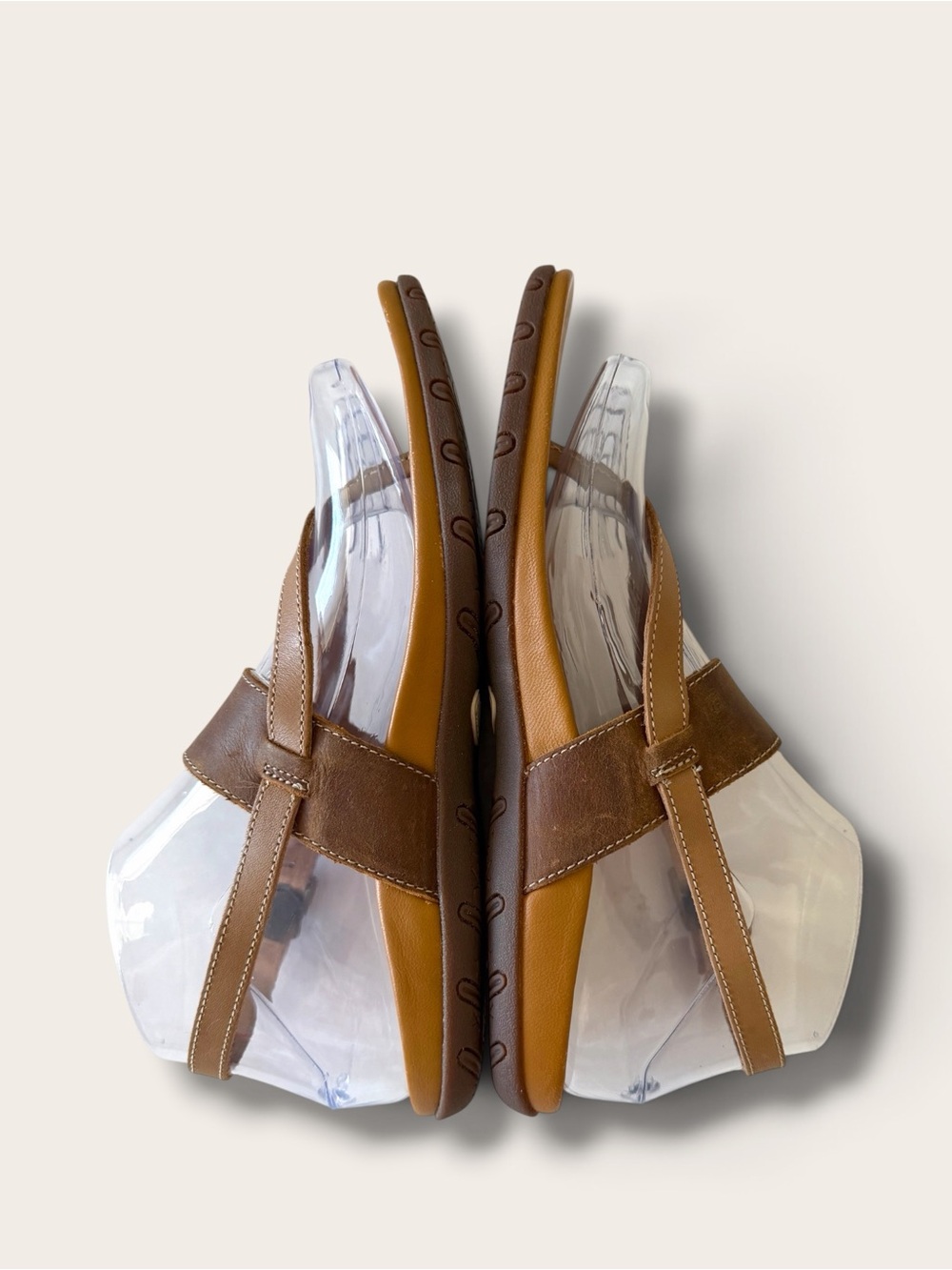 Chaco Women's Tan and Brown Leather T-Strap Sandals - Picture 6 of 9